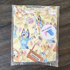 Bluey Bamboo Shortie Romper - 12-18mo